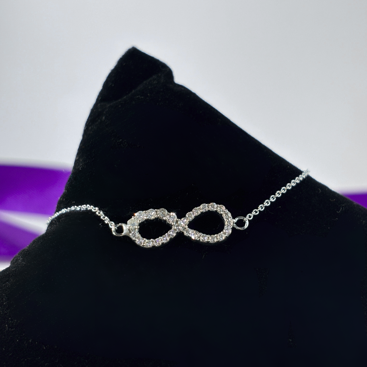 Silver Infinity Zirconia Bracelet