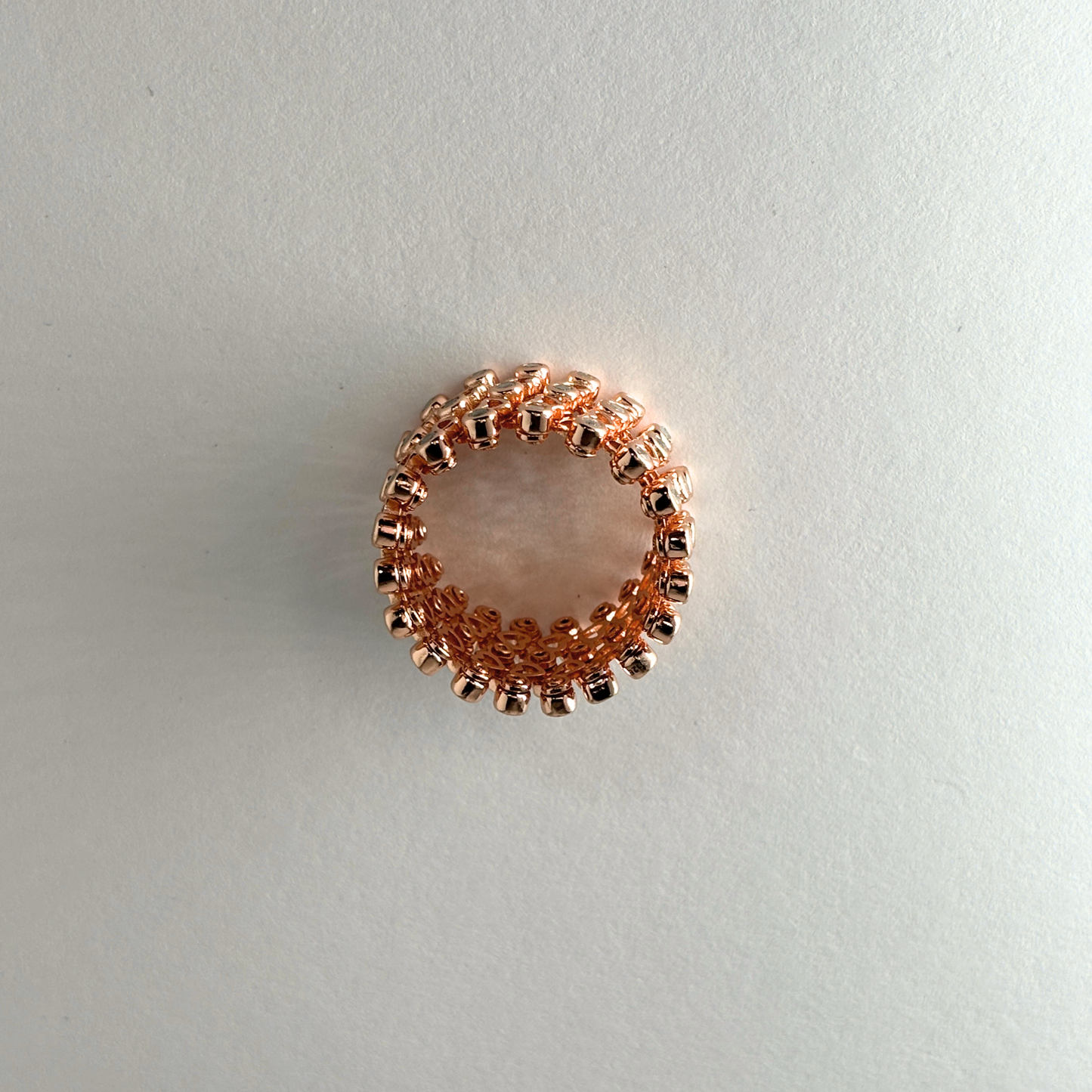 Rose Gold Kada & Ring Adjustable 2 in one