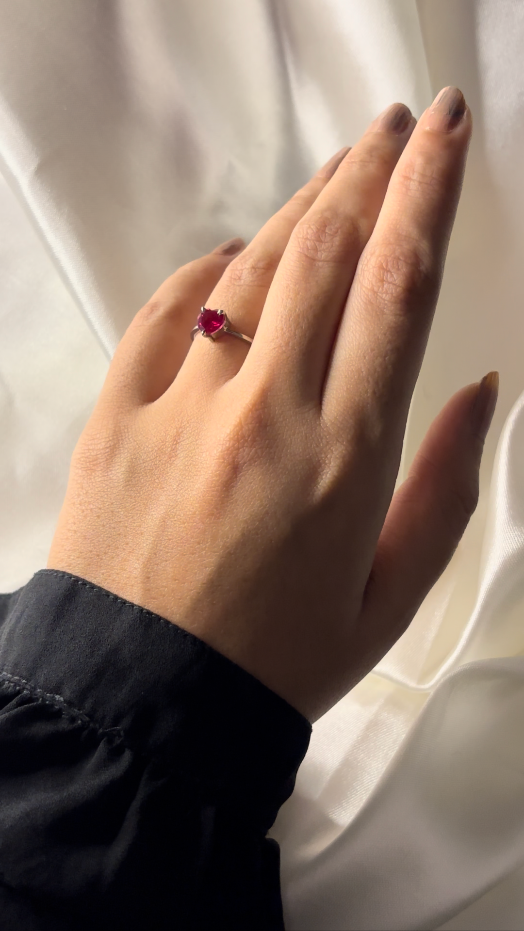 Silver Eternal Cupid Love Ring