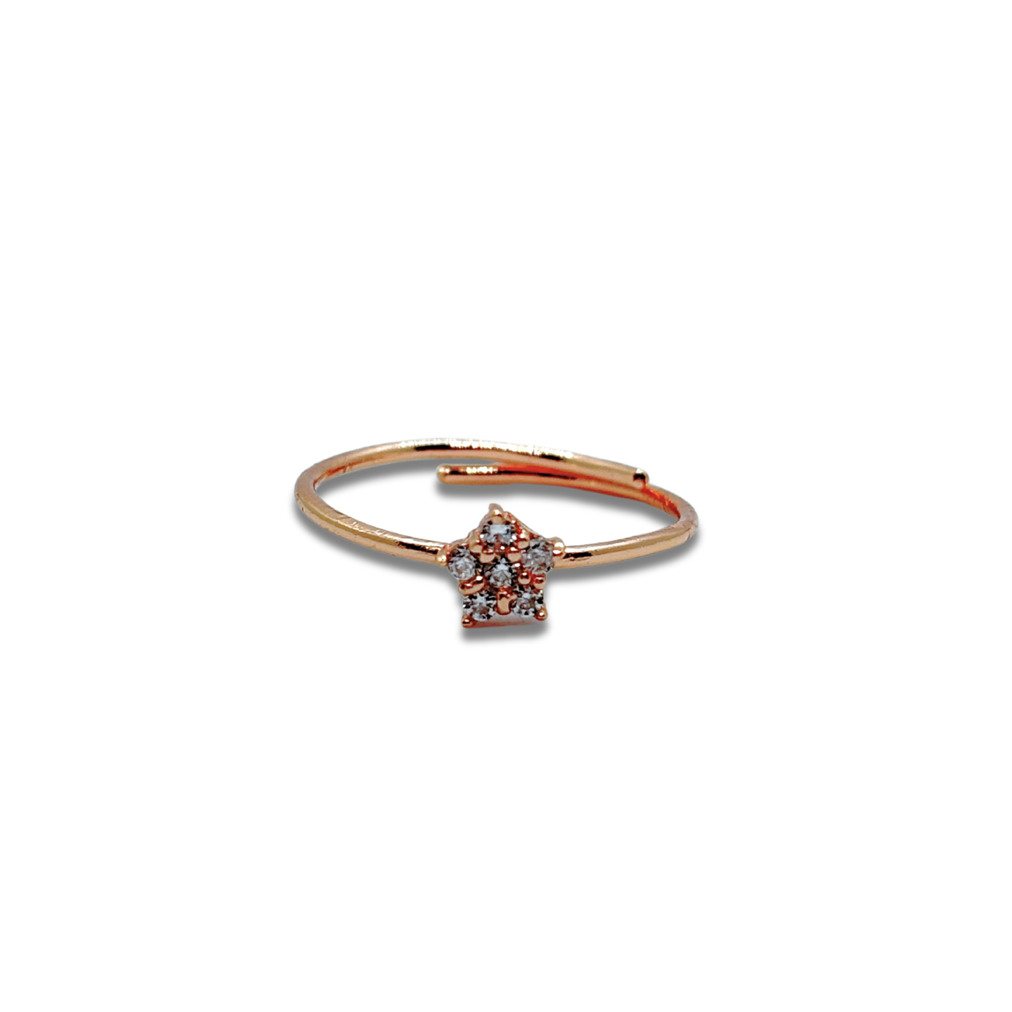 Rose Gold Star Celestial Ring