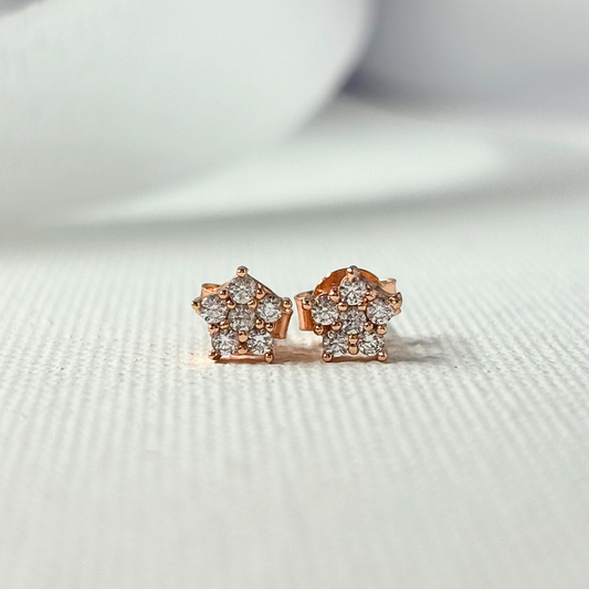 Rose Gold Star Celestial Earring