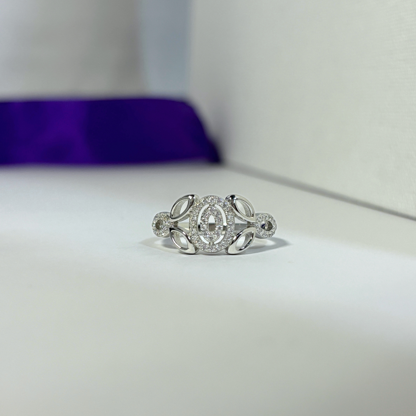 Silver Zirconia Diamond Set