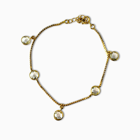 Golden Pearl Drops bracelet