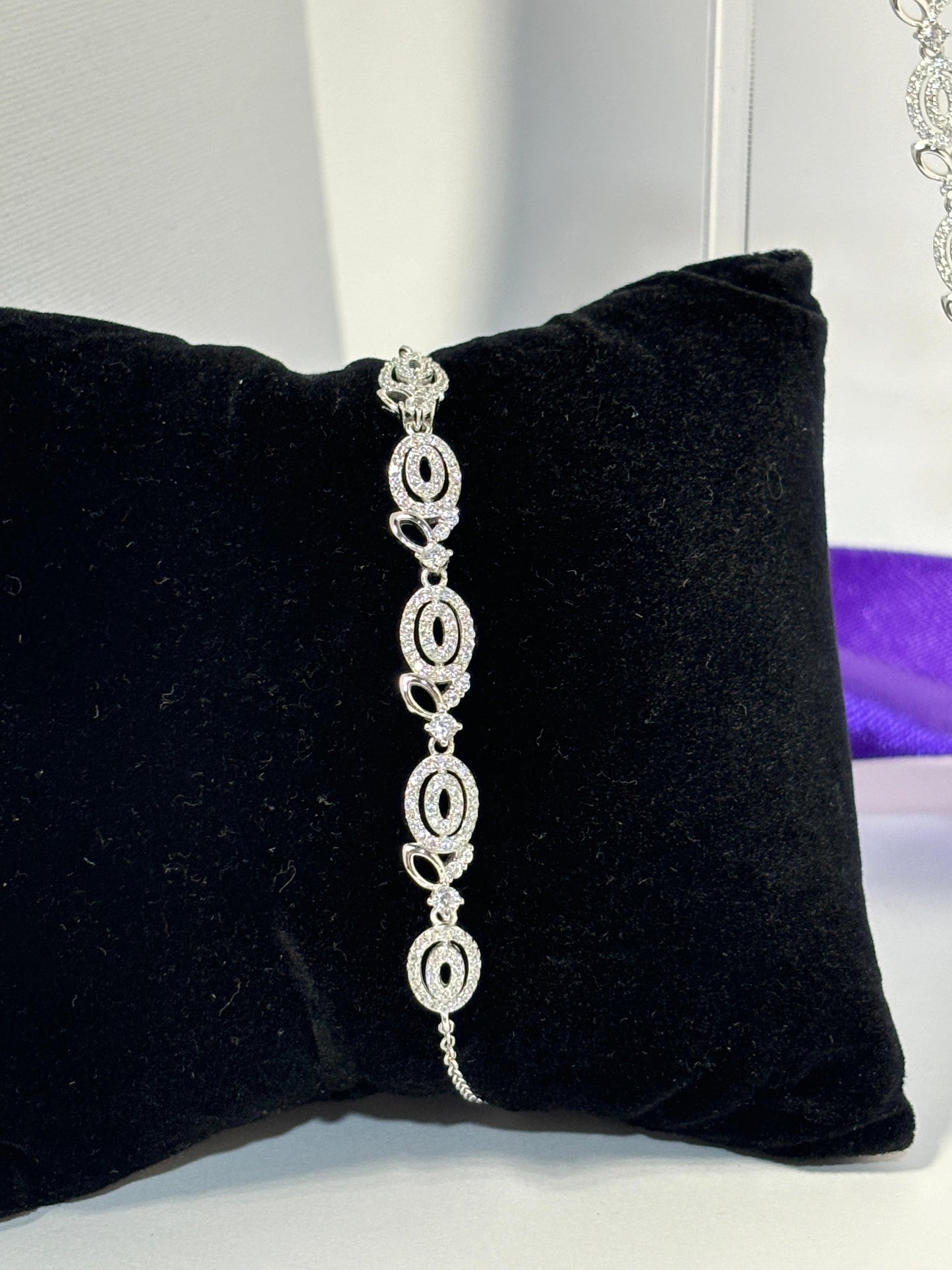 Silver Zirconia Diamond Set