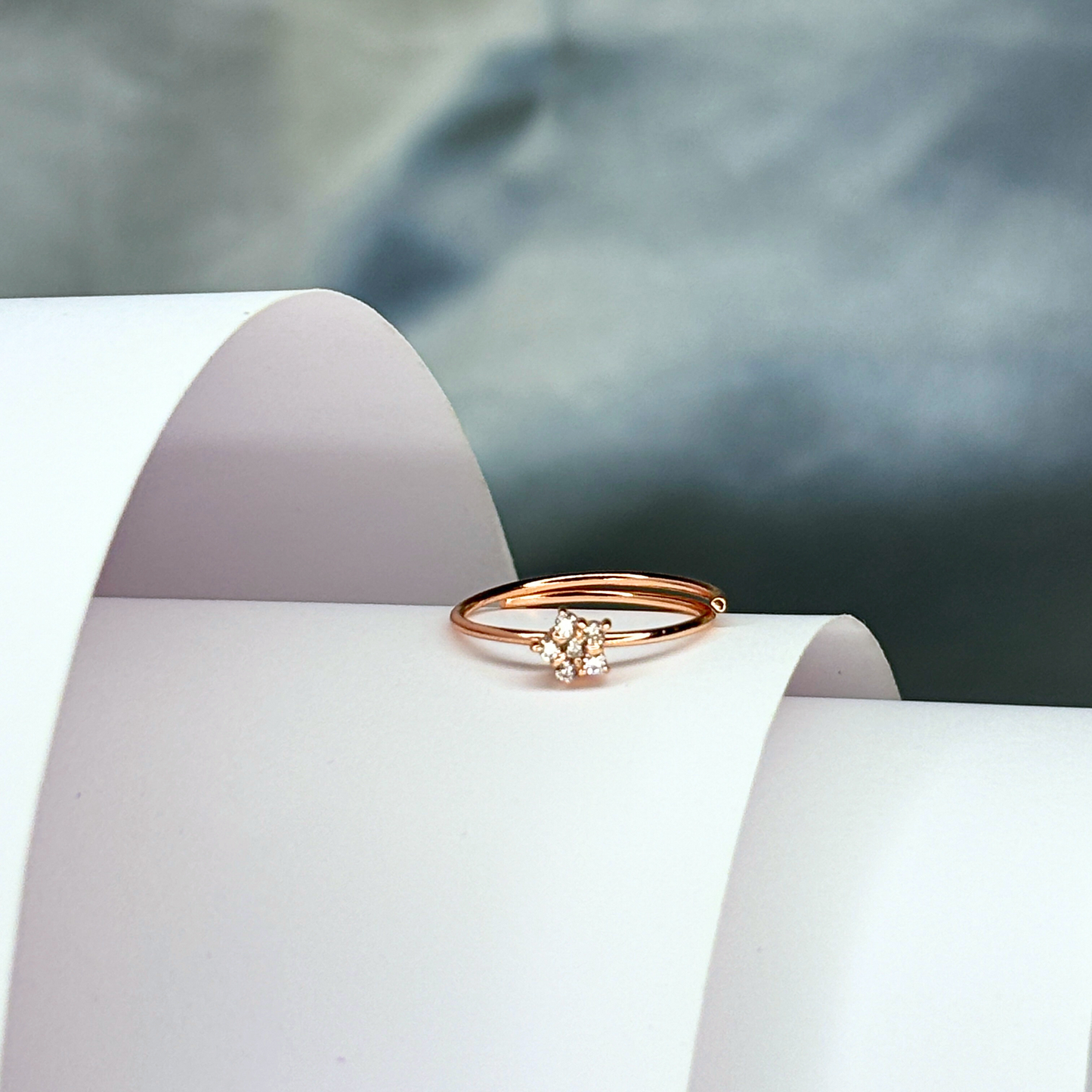 Rose Gold Star Celestial Ring