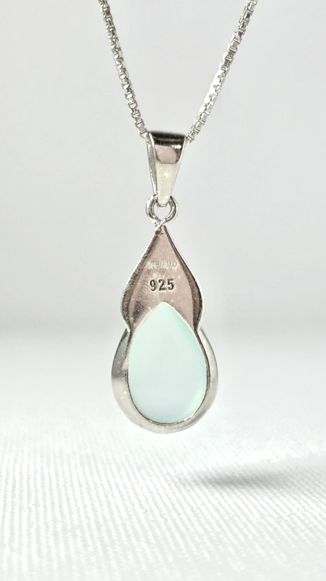 Silver Pearl Drop Pendant with Chain