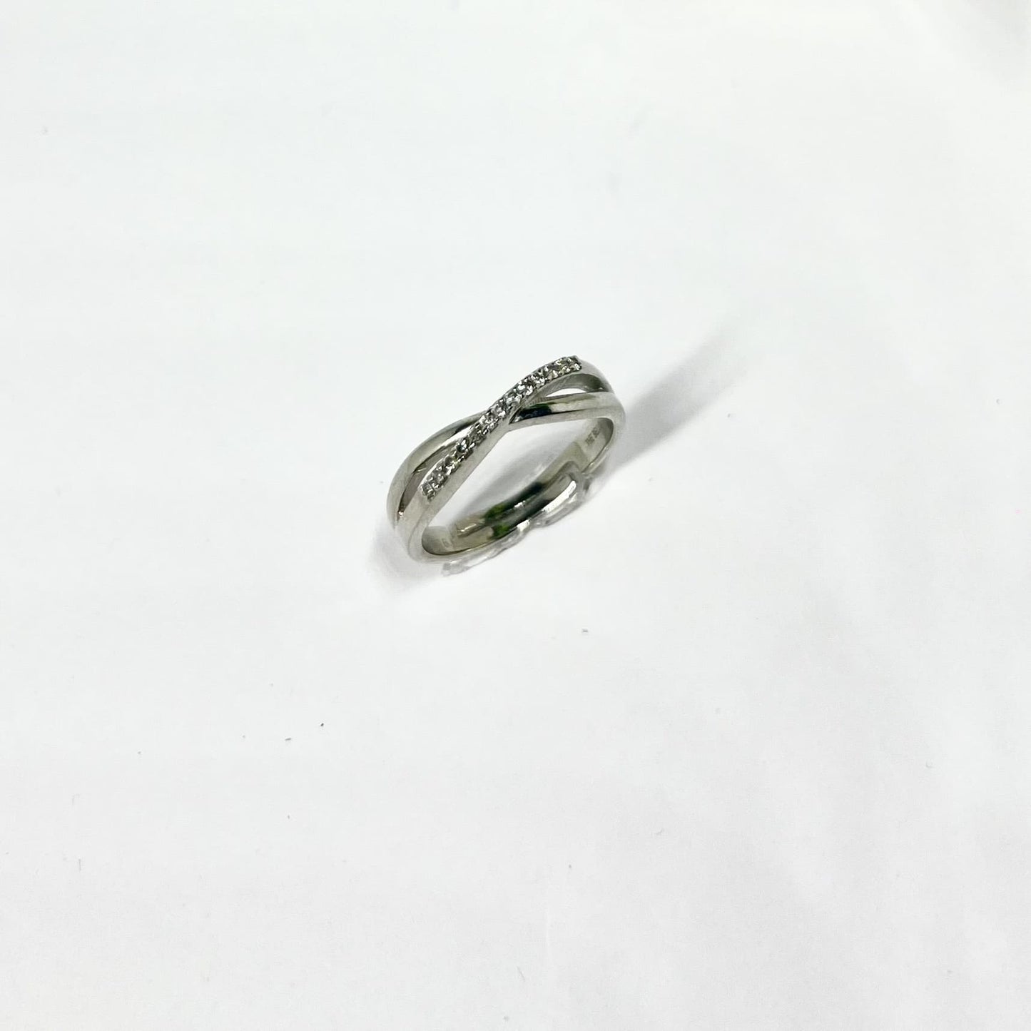 Silver Infinity Zirconia Ring