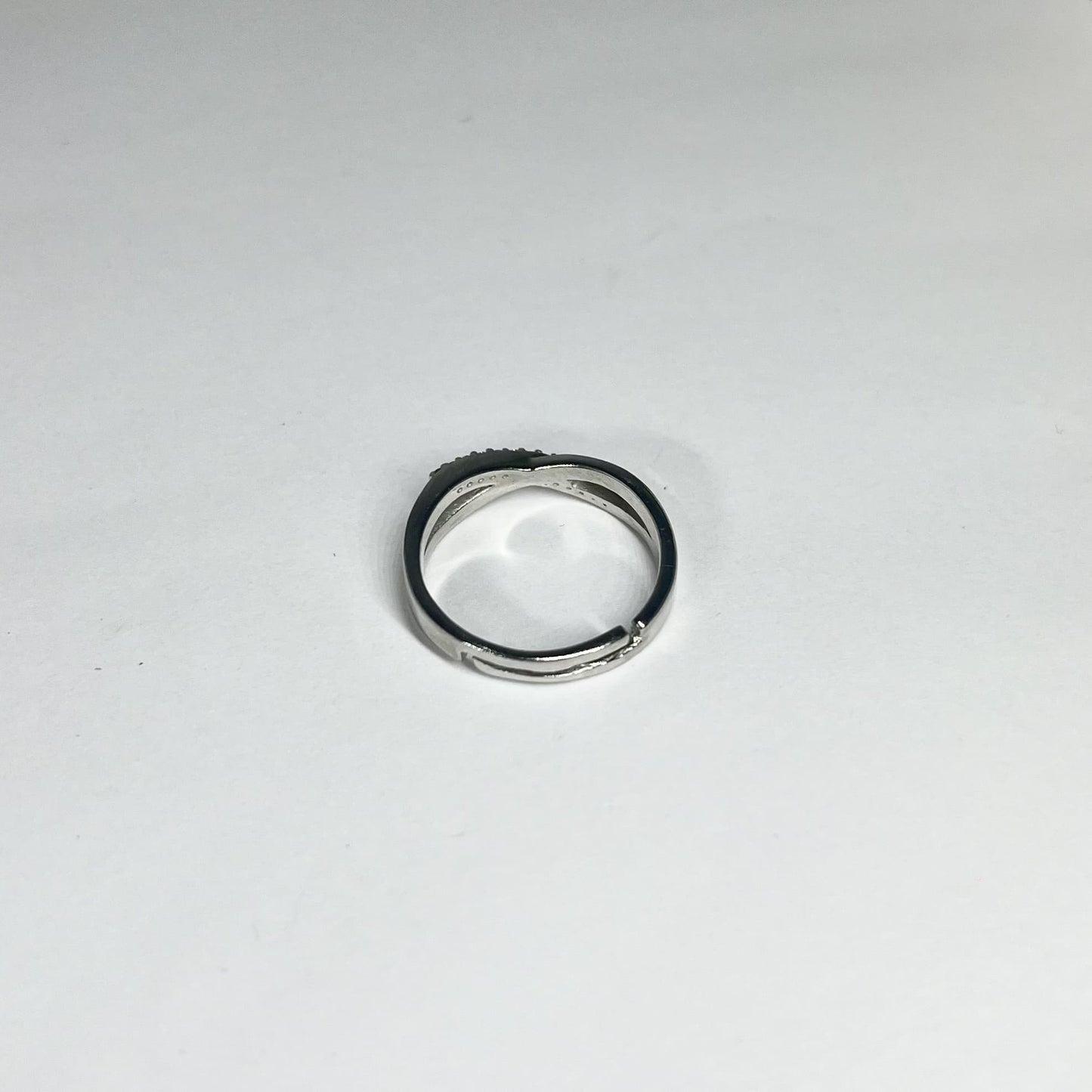 Silver Infinity Zirconia Ring