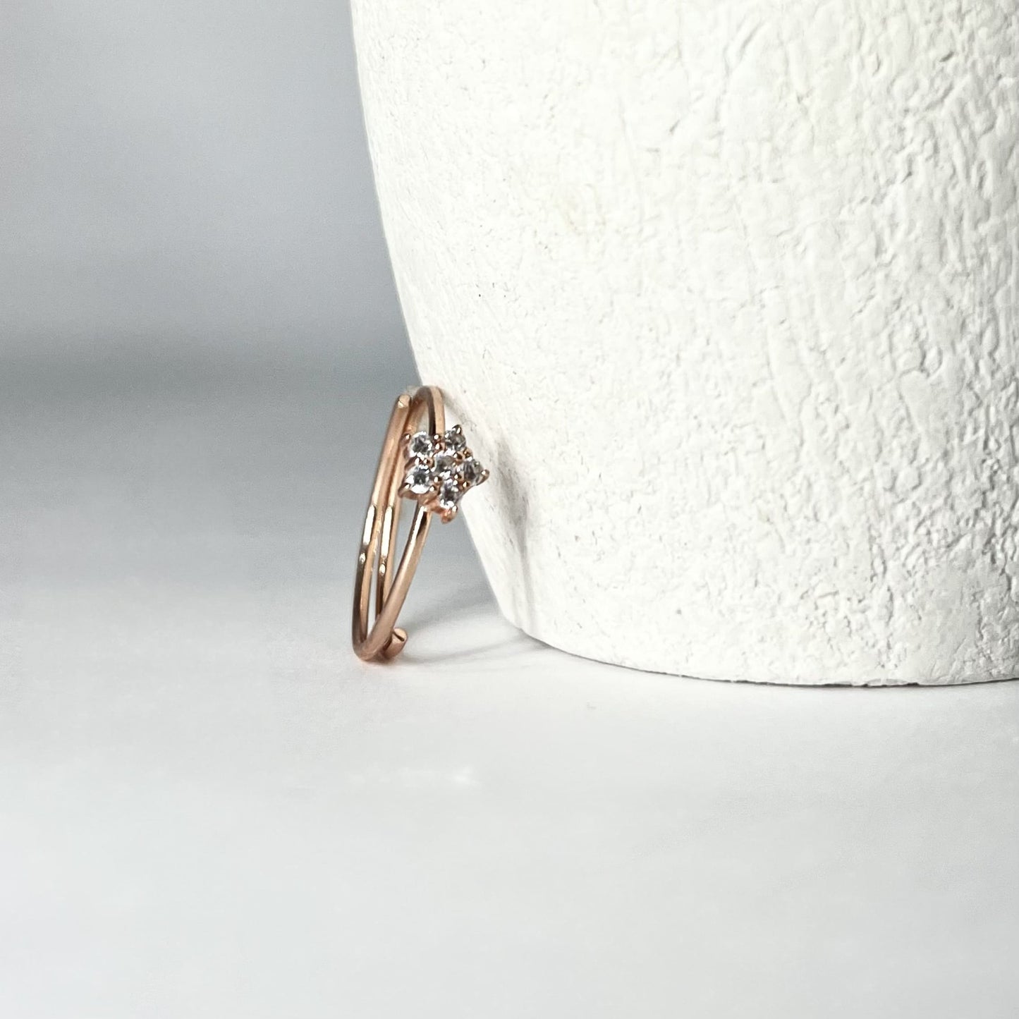 Rose Gold Star Celestial Ring