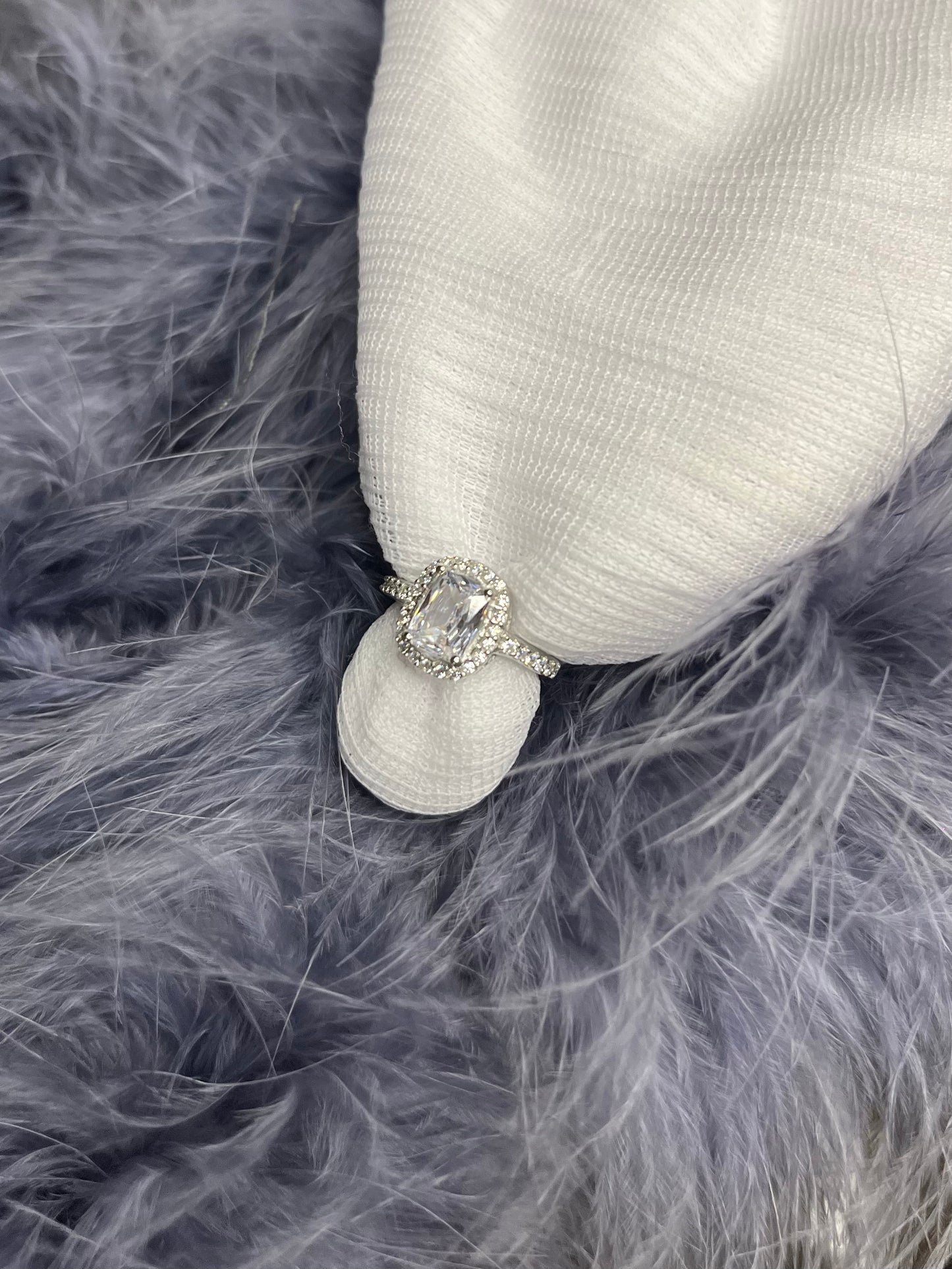 Classic Solitaire Silver Ring