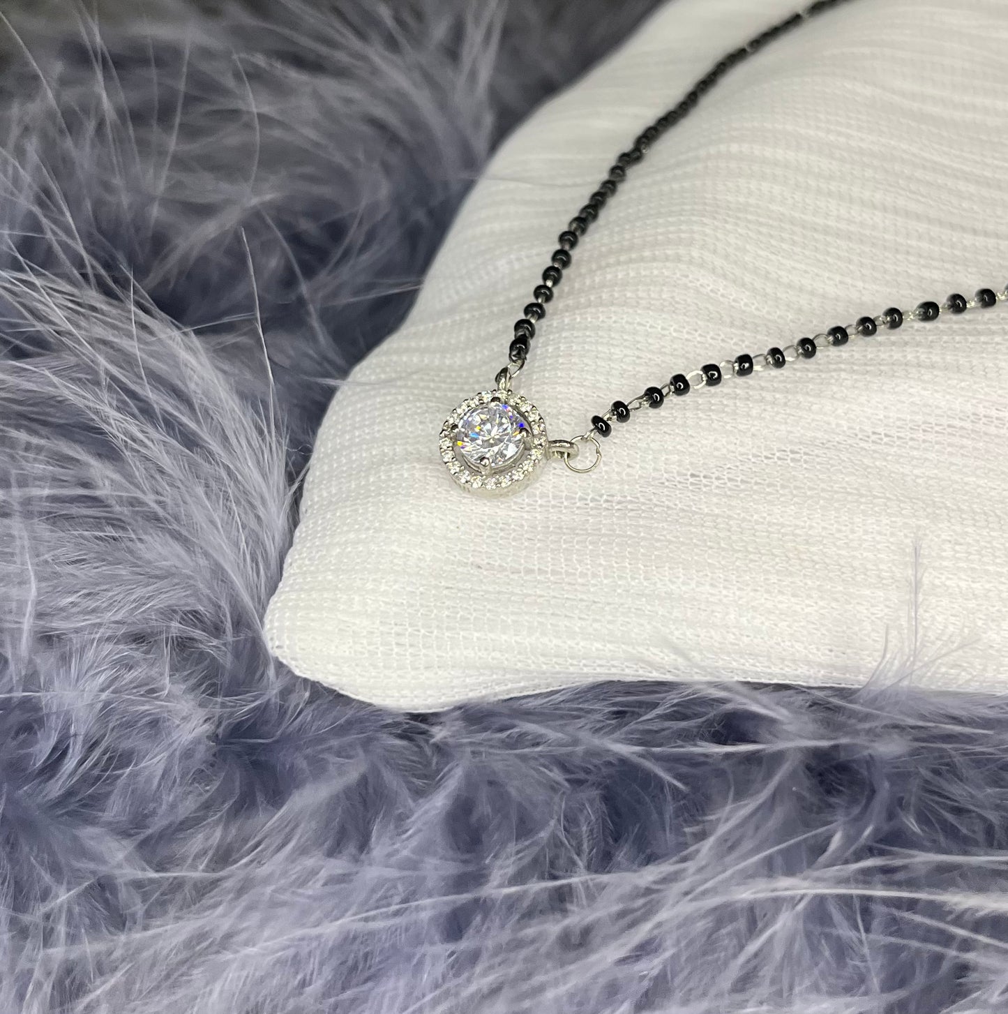 Silver Drop Mangalsutra