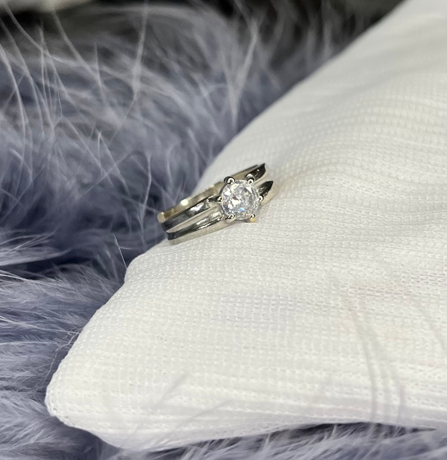 Silver Classic Solitaire Ring For Him