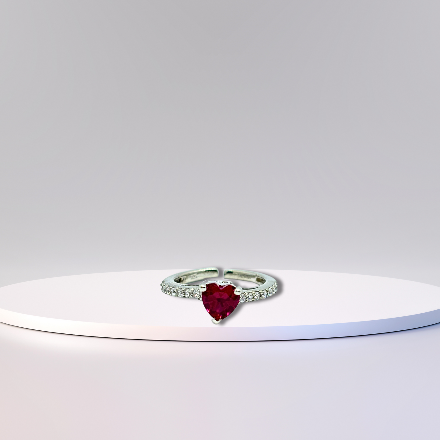Silver valentine Ring