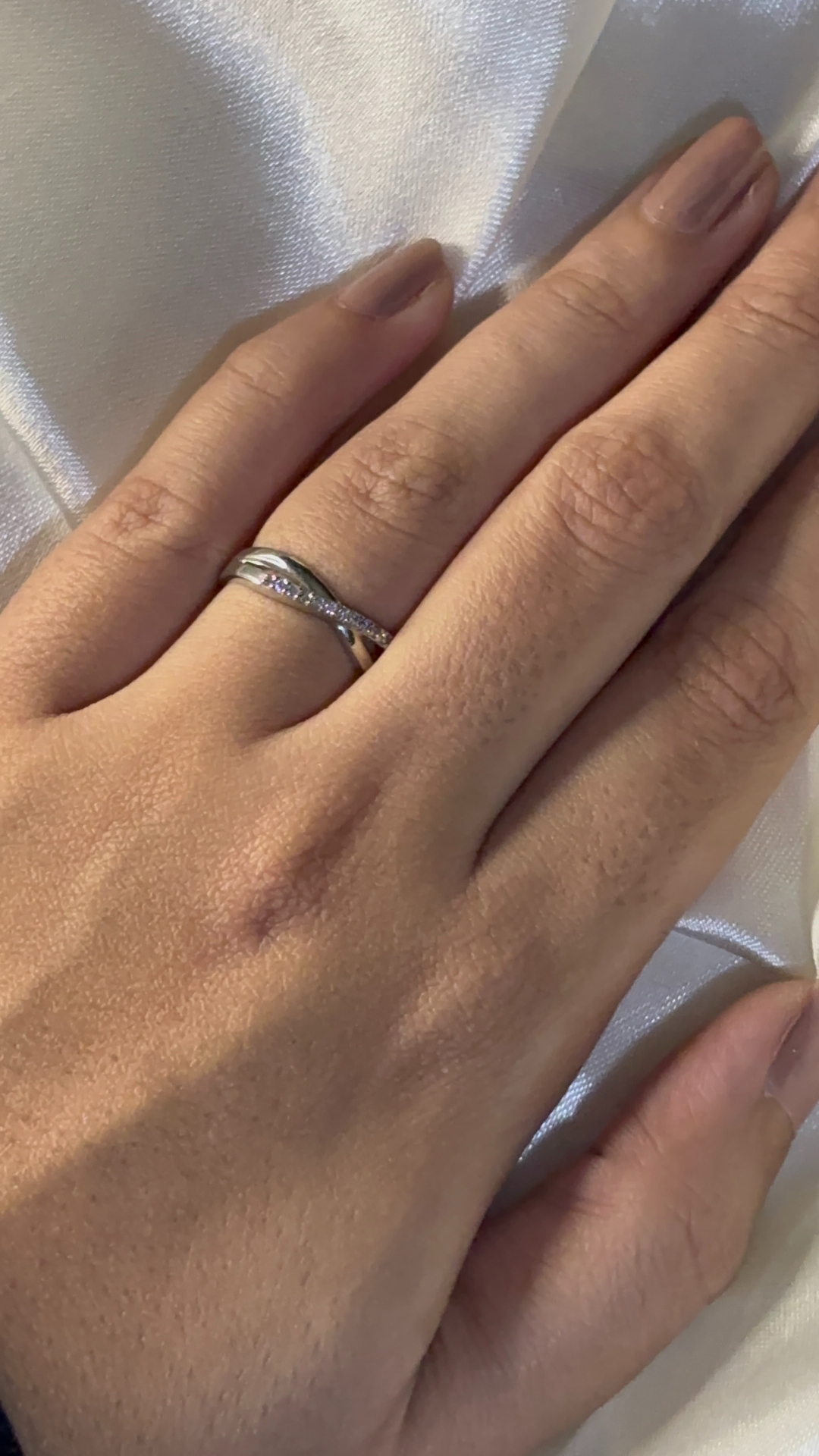 Silver Infinity Zirconia Ring