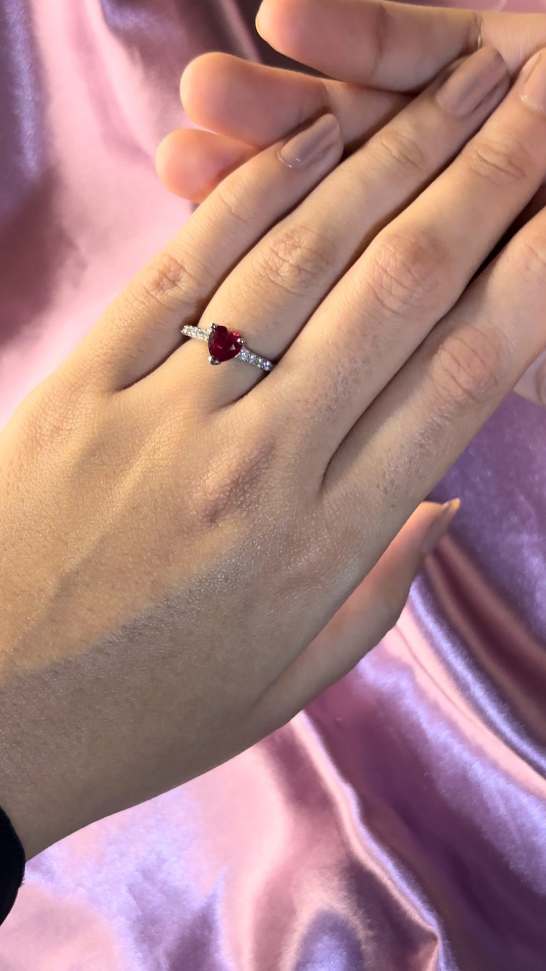 Silver valentine Ring